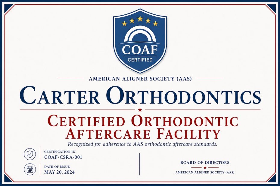 Certified Orthodontic Aftercare Facility